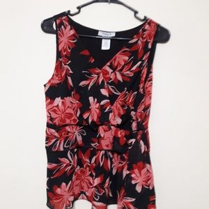Only 9  Sleeveless dressy V-front Top